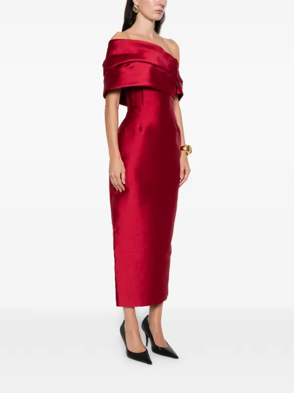 yellow cut out midi dress Liserie Linen Cutouts & Front Slit Midi Dress