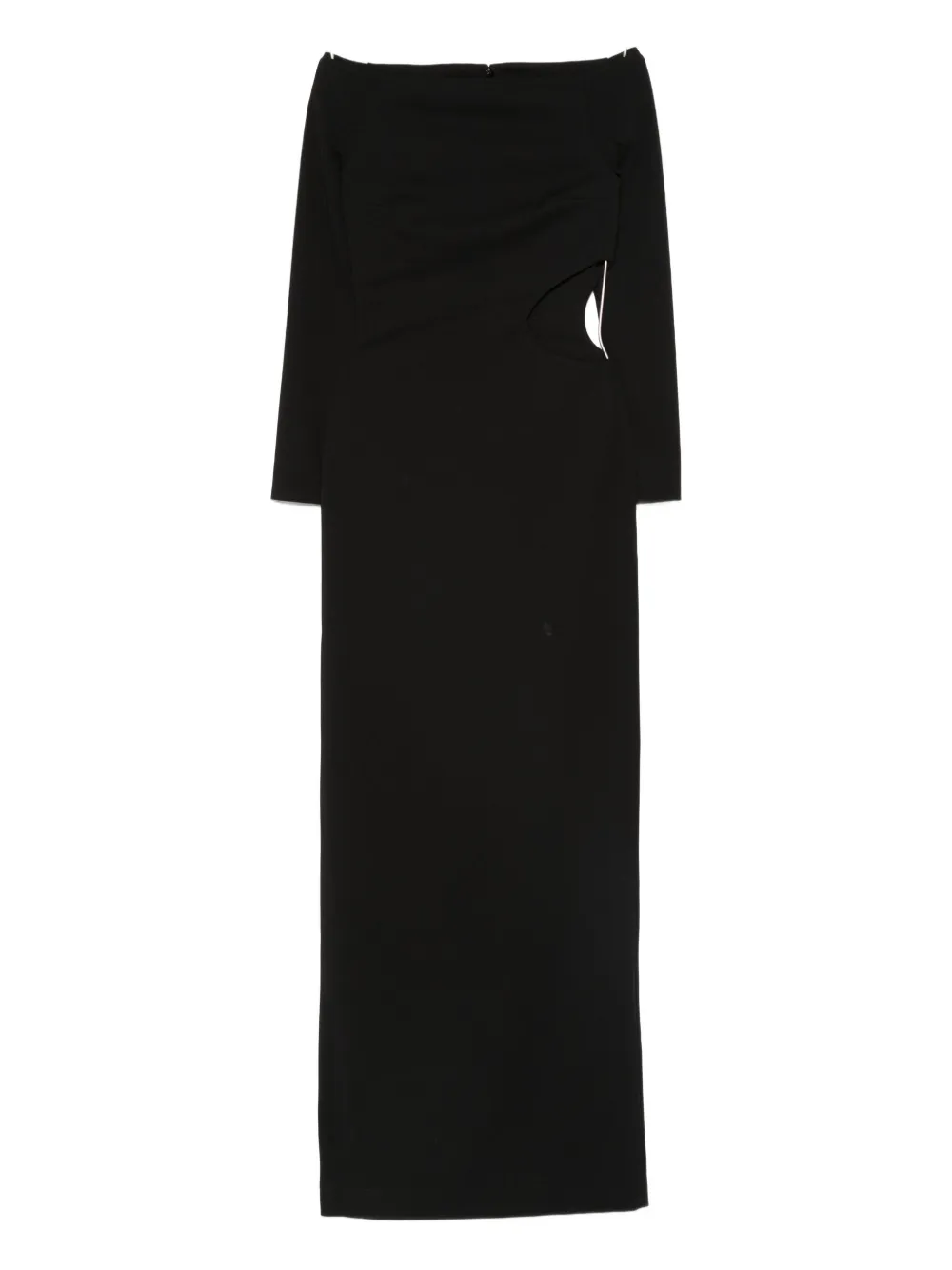 Solace London Mircea off-shoulder cut-out maxi dress - Nero