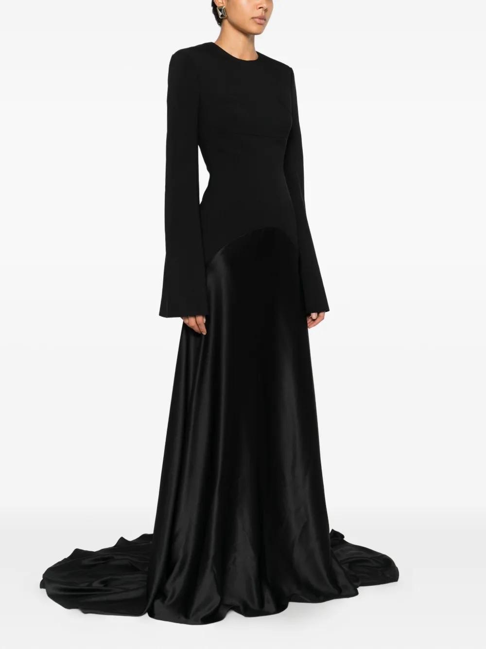 Solace London Claudine Maxi Dress In Black