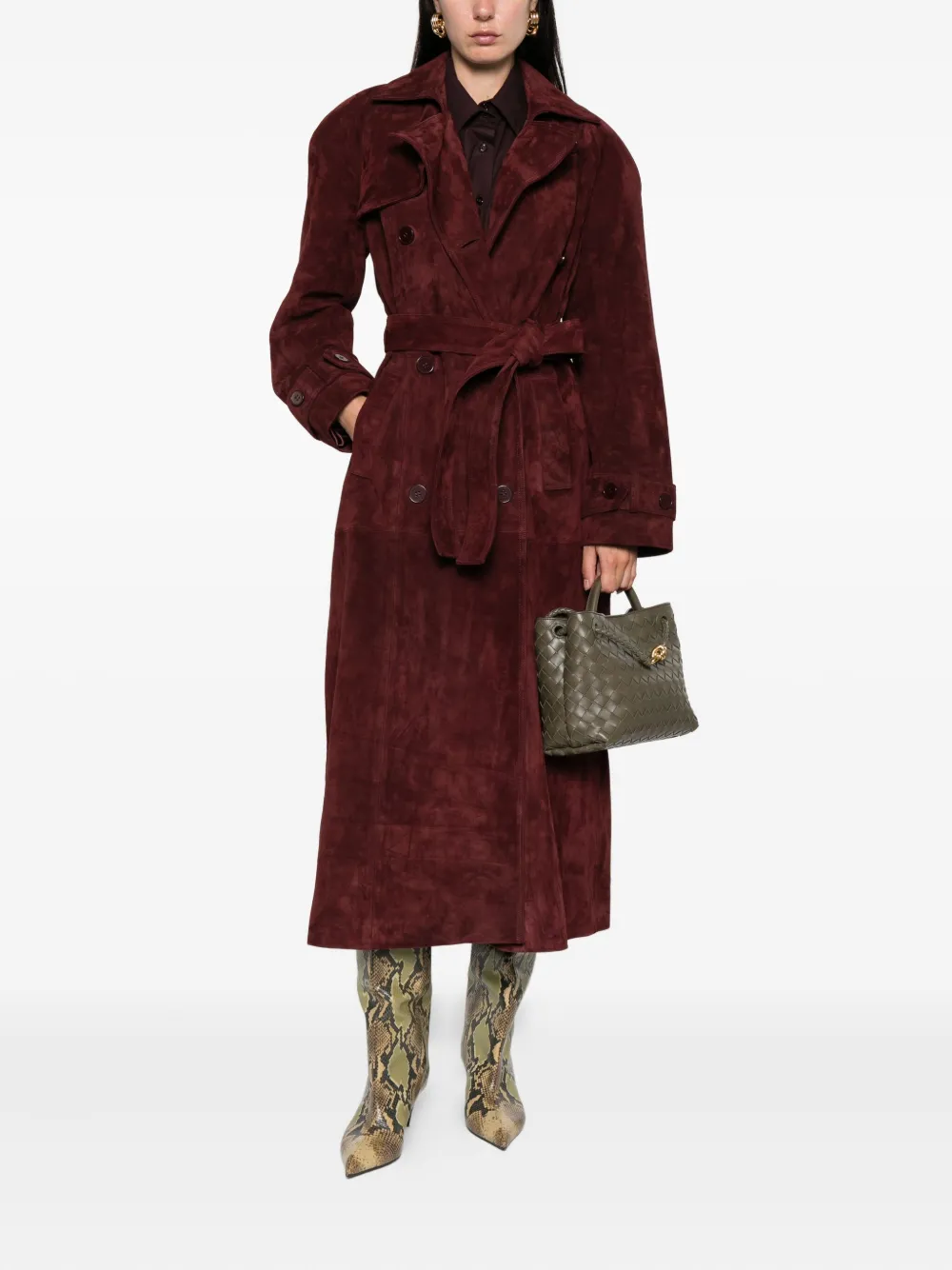 ducie Corrin suede trench coat | Trench Coats & Raincoats | Image 2