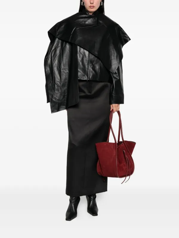 Ducie Jaqueta Naomi De Couro | Preto | FARFETCH BR