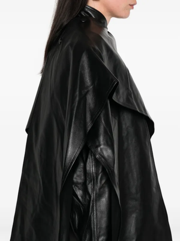 Ducie Jaqueta Naomi De Couro | Preto | FARFETCH BR