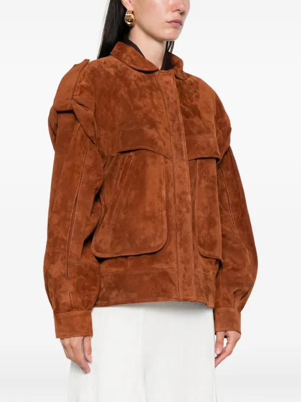 Ducie Frida Suede Jacket | Brown | FARFETCH