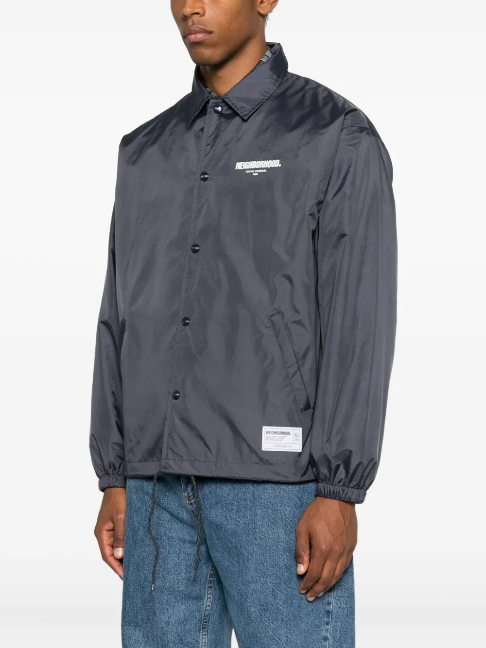 Neighborhood Windbreaker Jacket In Gray | ModeSens