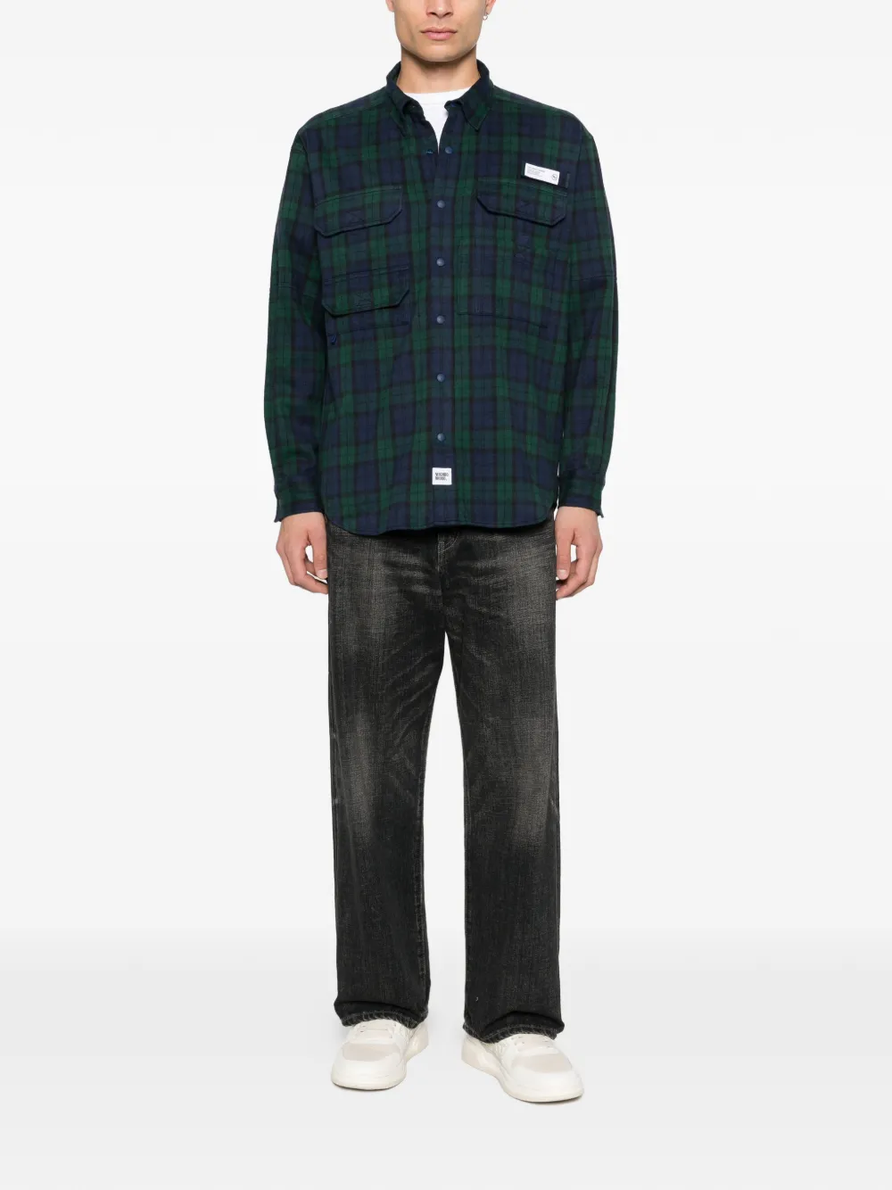 Neighborhood tartan-check shirt - Blauw