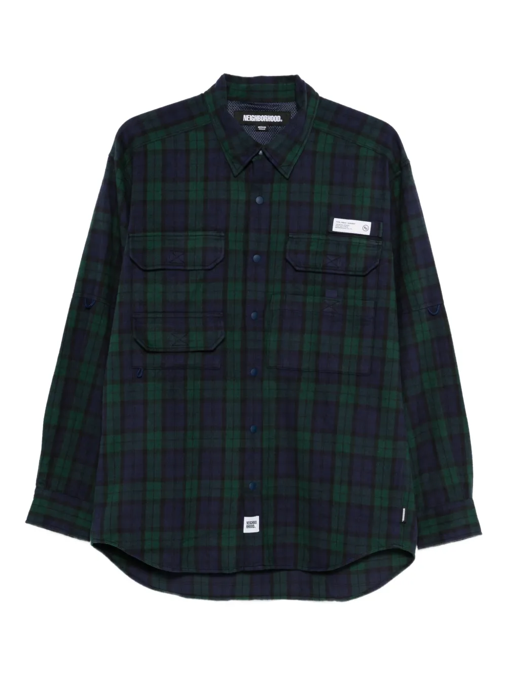 Neighborhood tartan-check shirt - Blu