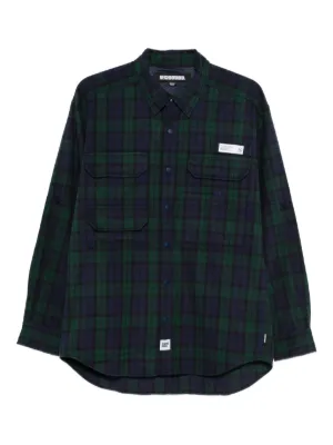 WTAPS チェック シャツ | ブルー | FARFETCH JP