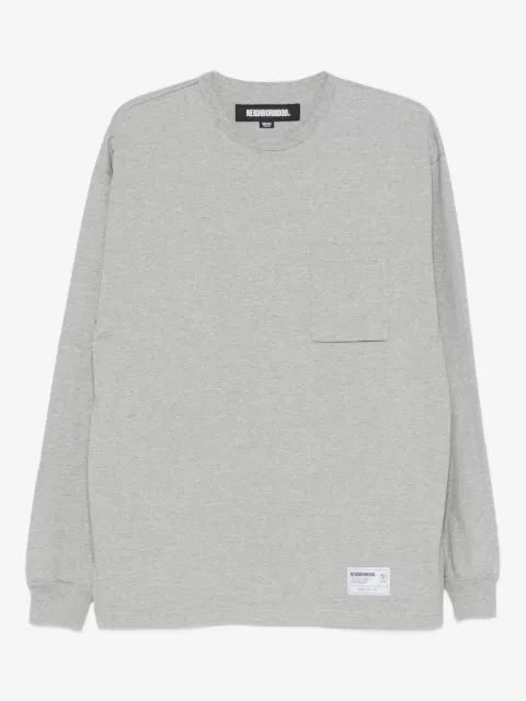 Neighborhood patch-pocket long-sleeve T-shirt