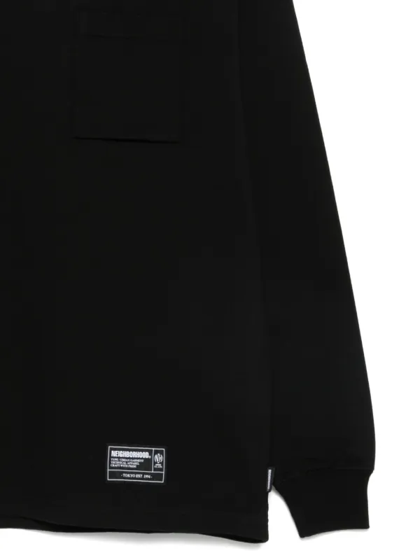 Neighborhood ロゴパッチ ロングTシャツ | ブラック | FARFETCH JP