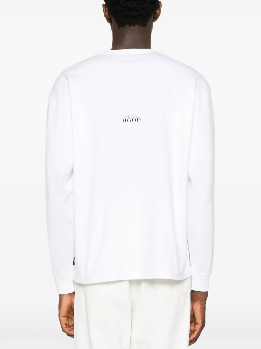 Neighborhood T-shirt met opgestikte zak Wit