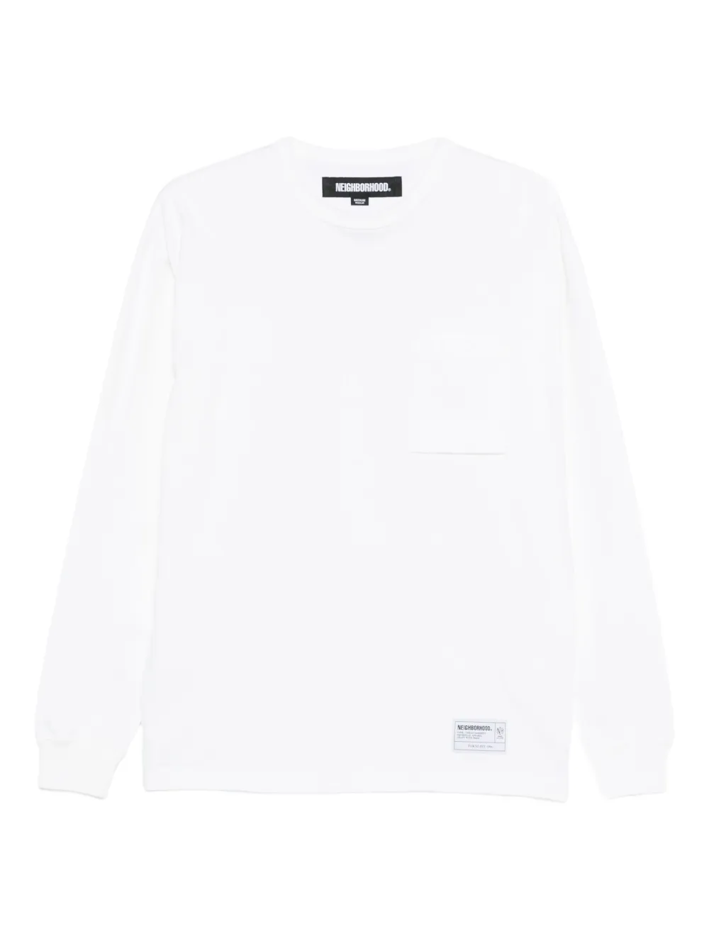 Neighborhood crew-neck patch-pocket T-shirt - Bianco