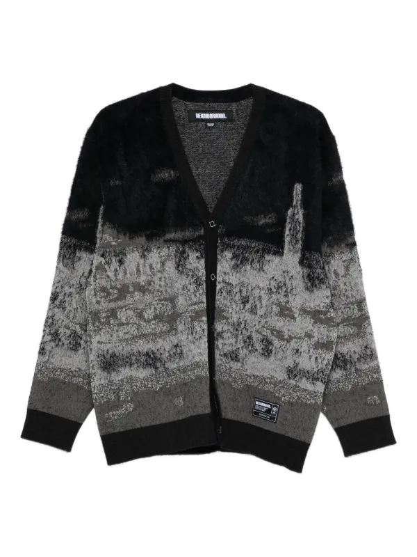 neighborhood カーディガン Neighborhood ジャカード カーディガン | グレー | FARFETCH JP