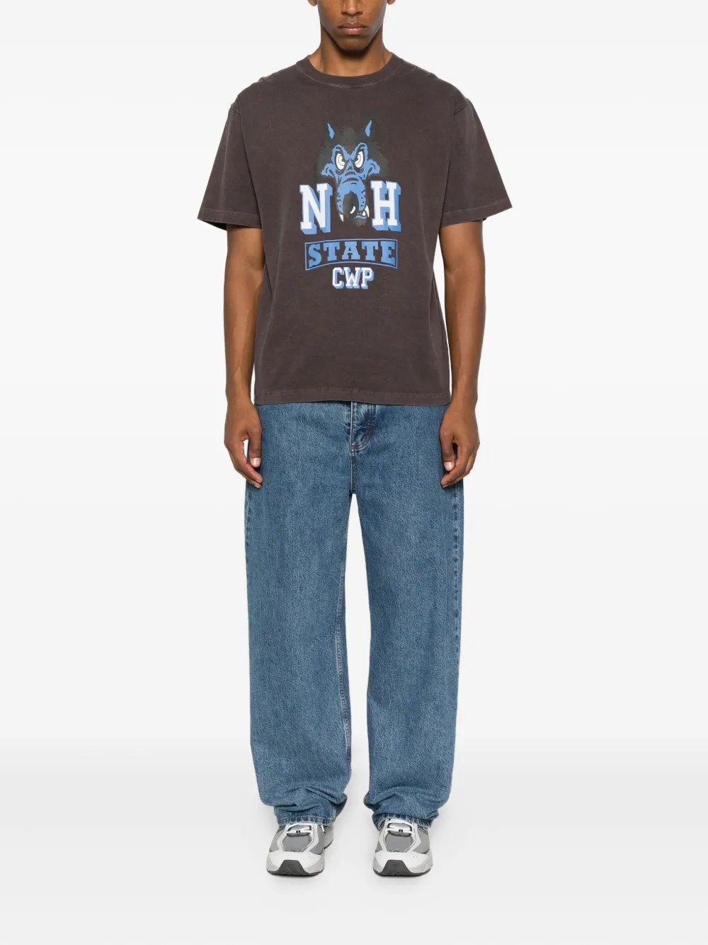 Neighborhood NH wolf-print T-shirt - Bruin