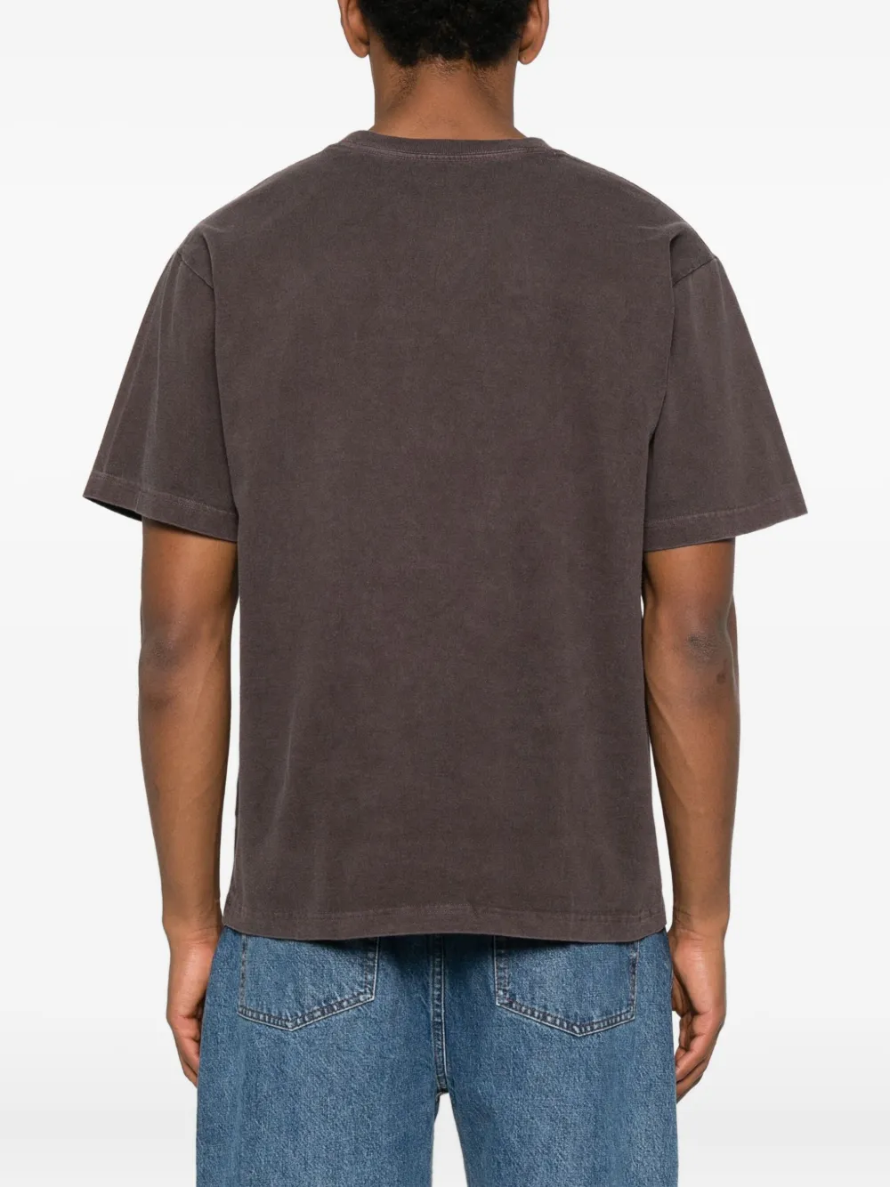 Neighborhood NH T-shirt met wolfprint Bruin