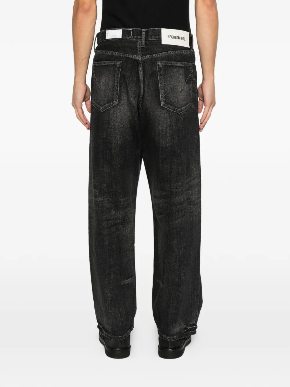 Neighborhood belt-loop pocket jeans Zwart