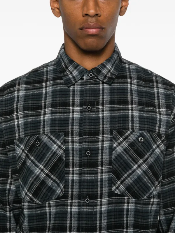 Neighborhood Clan tartan-check Shirt | Grey | FARFETCH AU