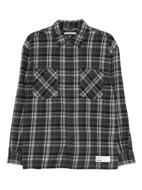 Neighborhood Camisa Xadrez Tartan Clan | Cinza | FARFETCH BR