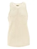Bird mesh sleeveless tank top - Neutrals