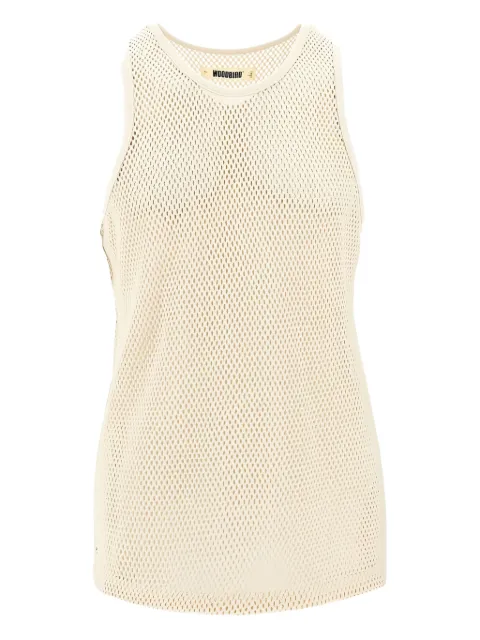 Bird mesh sleeveless tank top