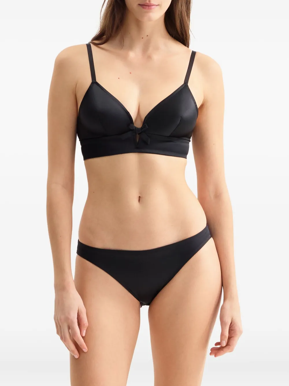 ERES Mitzi satijnen slip - Zwart