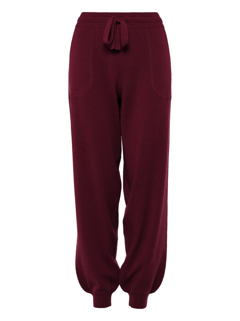 Eres Drawstring Pocket Trousers In Red