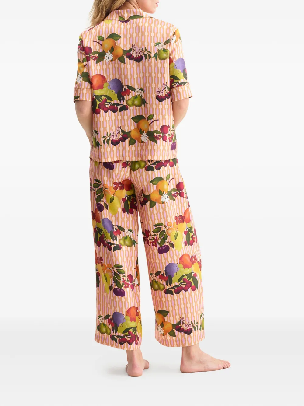 Eres Cannelle Printed Silk-twill Wide-leg Pants In Pink
