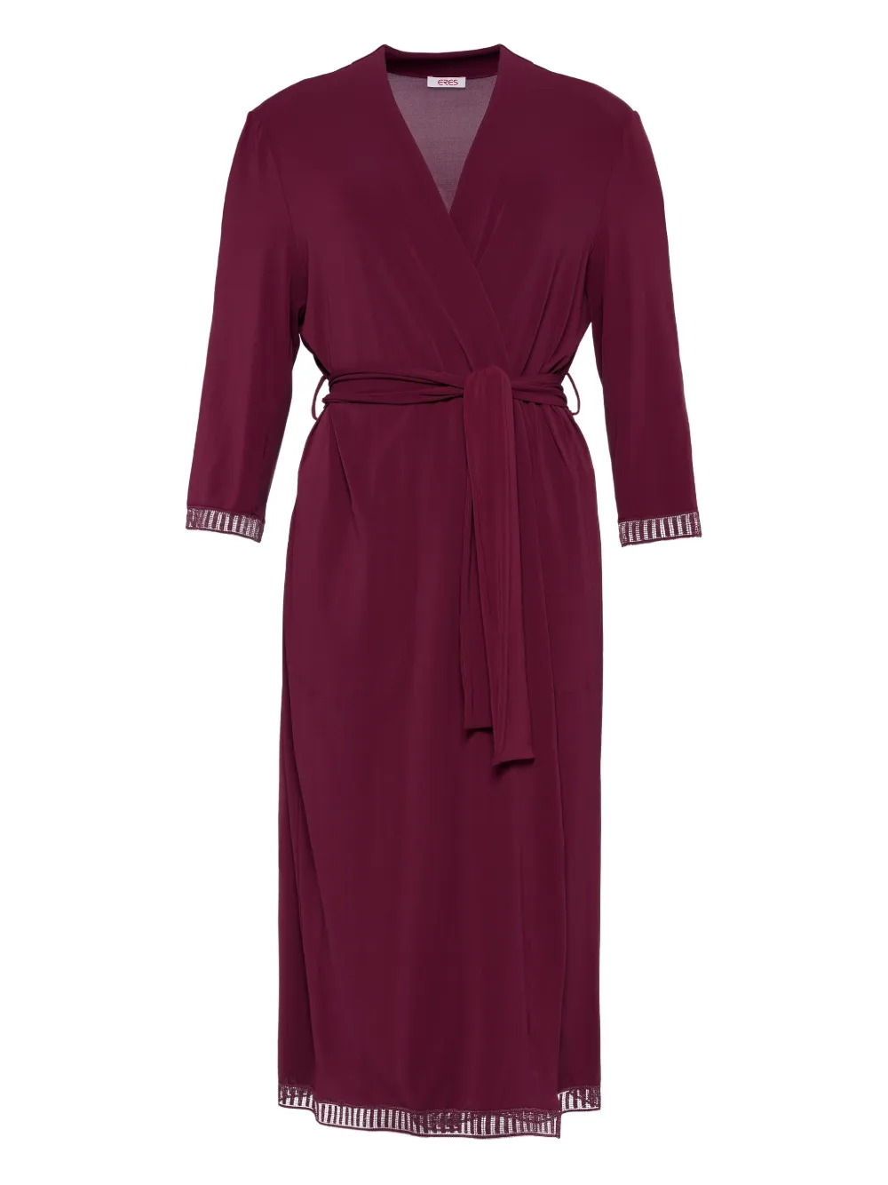 Eres Violette Lace-trimmed Robe In Purple