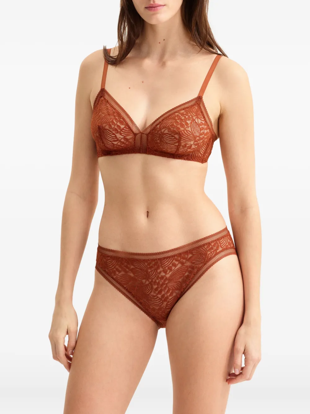 ERES Délicieux draadloze triangel bh Bruin