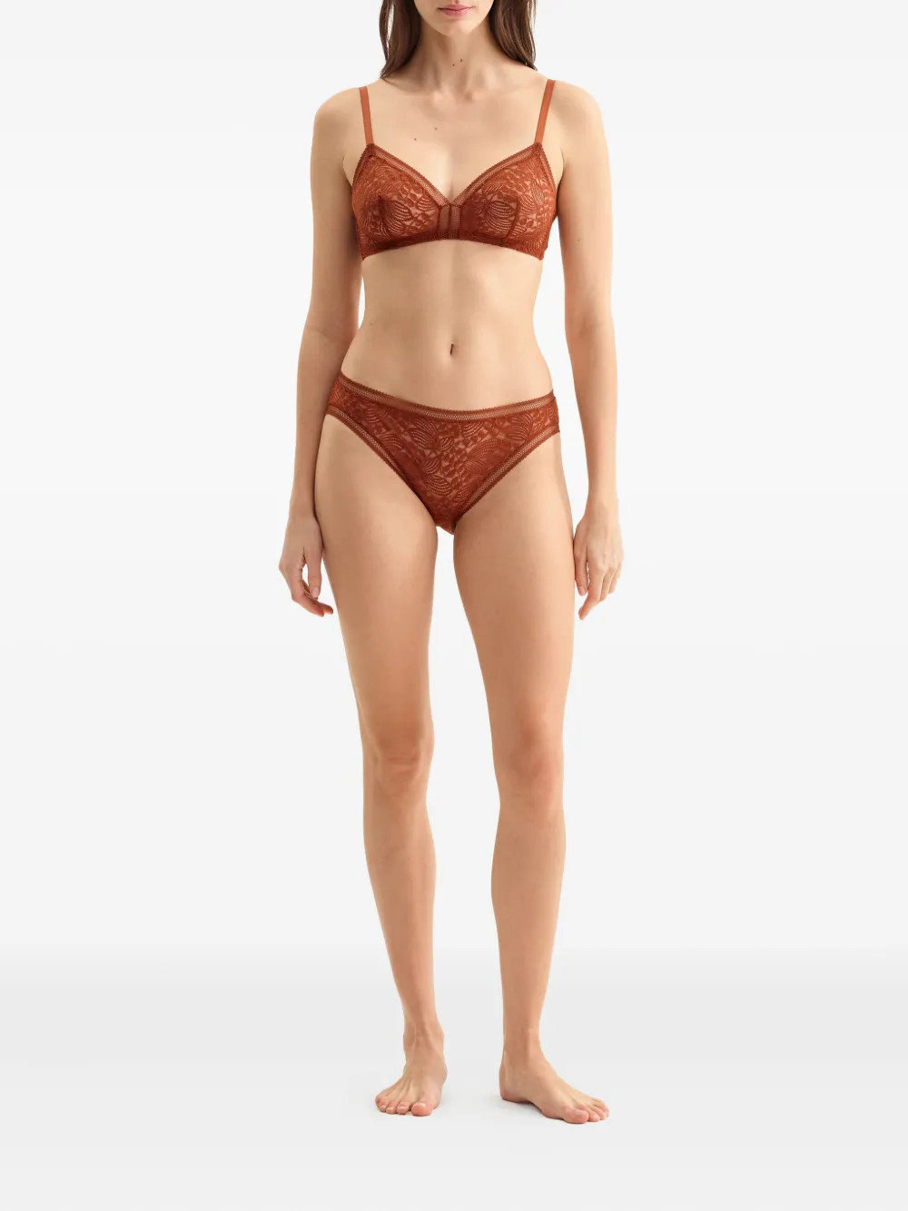 ERES Délicieux draadloze triangel bh Bruin