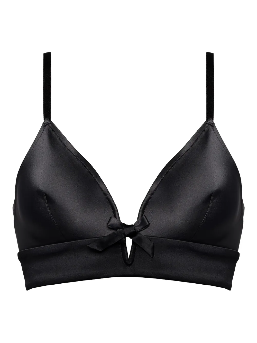 Eres Jean Bow-detail Triangle Bra In Black