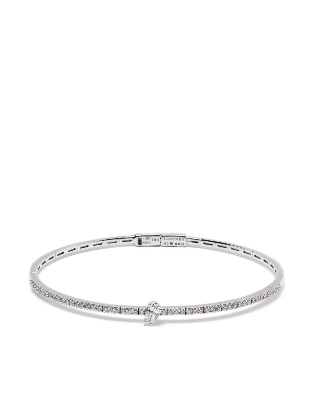 ROSEKEY 18K white gold diamond bracelet