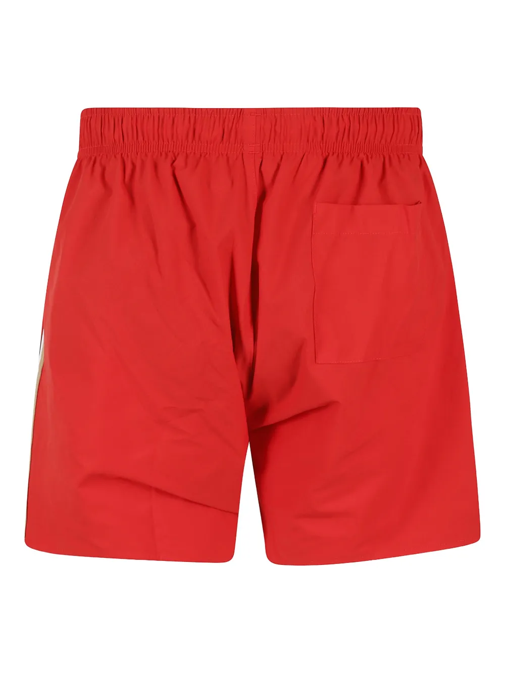BOSS Zwembroek met logoprint Rood