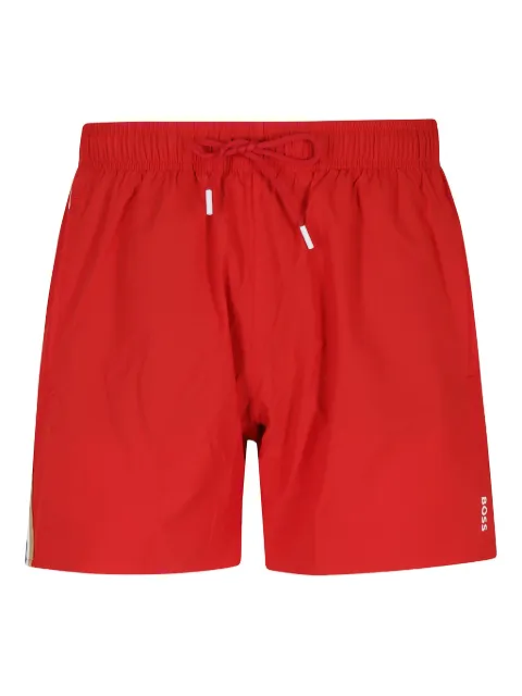BOSS logo-print swim shorts 