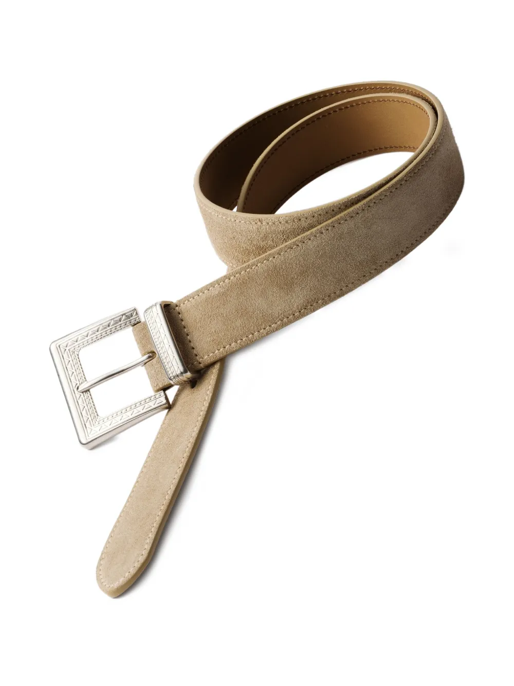 Prada engraved-buckle suede belt | Image 2