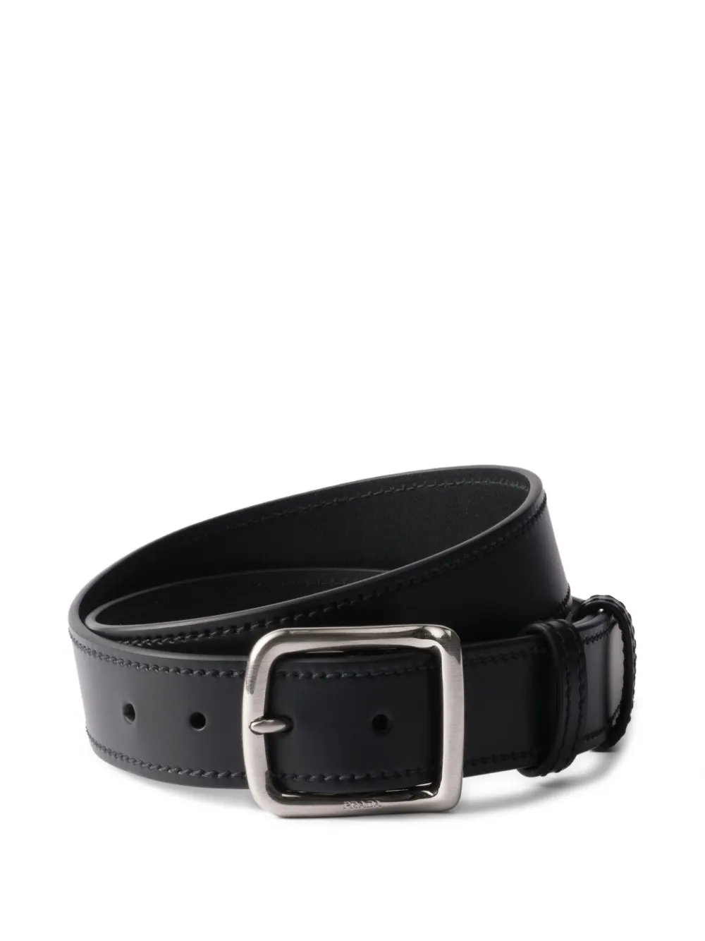 Prada ceinture en cuir à boucle | noir | Image 1