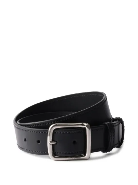 Prada leather buckle belt
