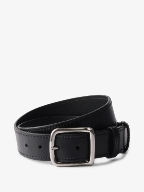 Prada leather buckle belt