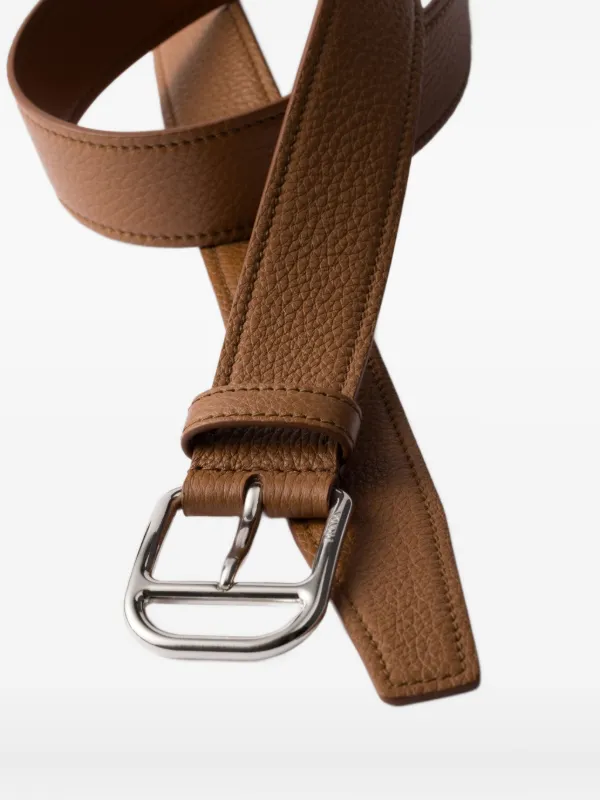 Prada Leather Belt | Brown | FARFETCH Prada Leather Belt | Brown | FARFETCH