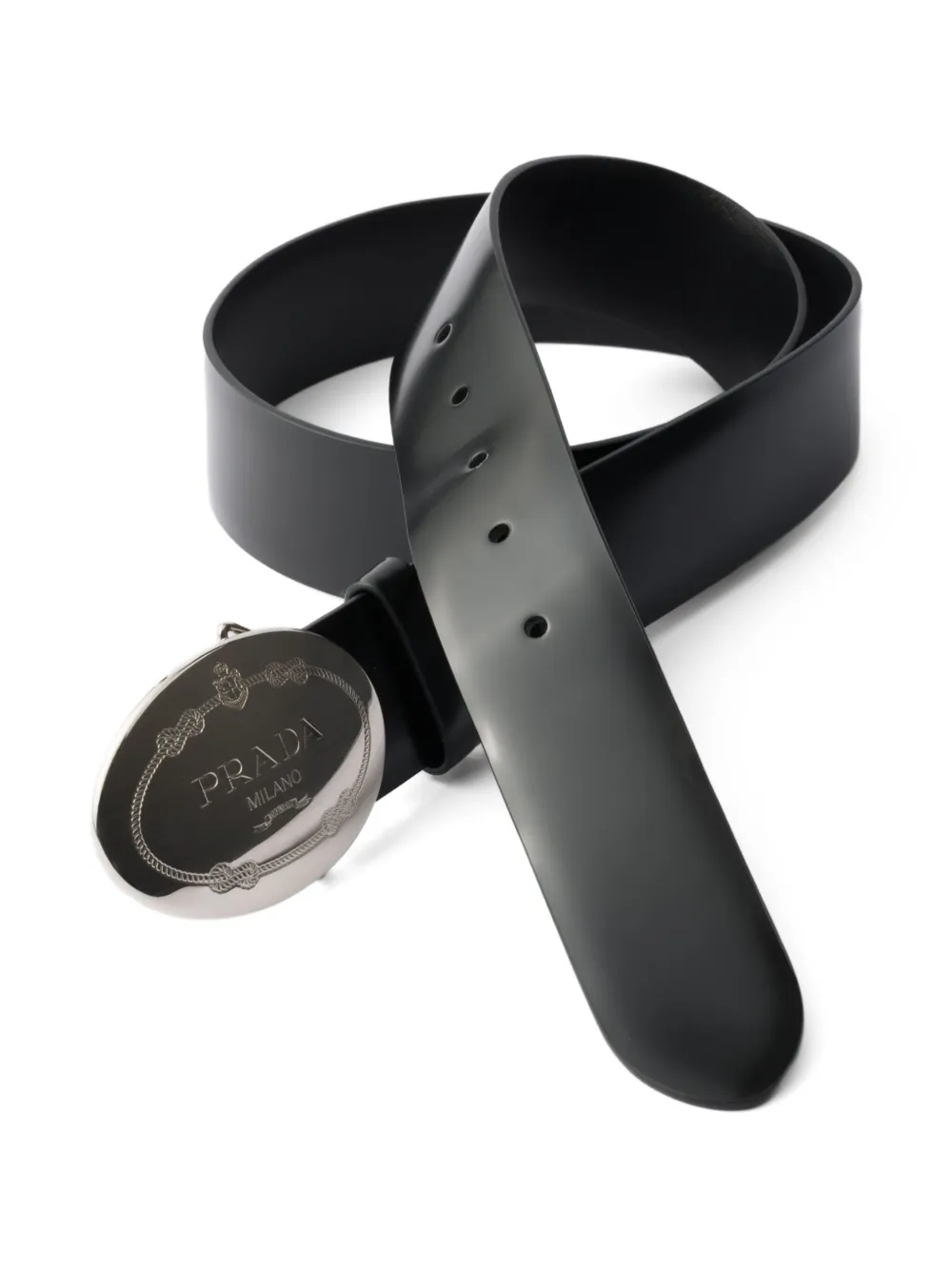 Prada logo-buckle leather belt | Image 2