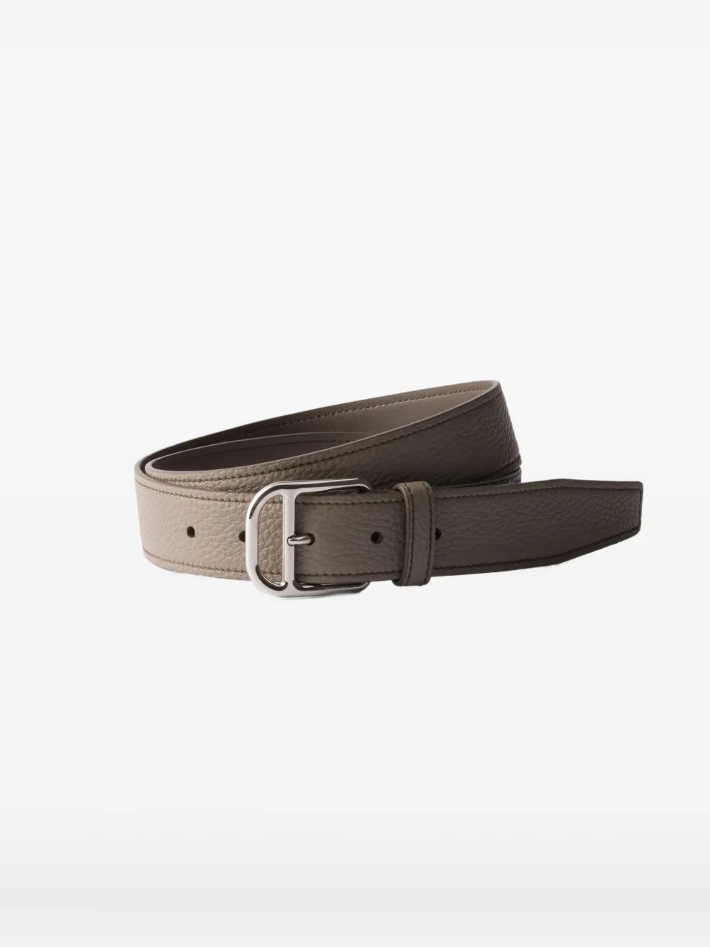 Prada pebbled-leather belt | Grey | Image 1