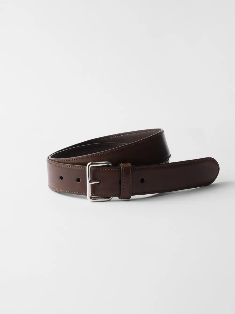 Prada ceinture en cuir à design réversible | marron | Image 1