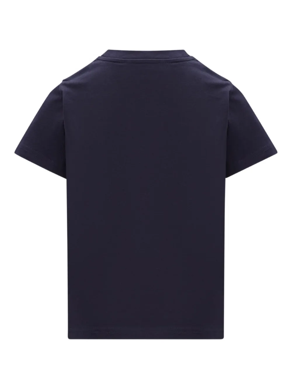 Moncler Enfant T-shirt met logoprint Blauw