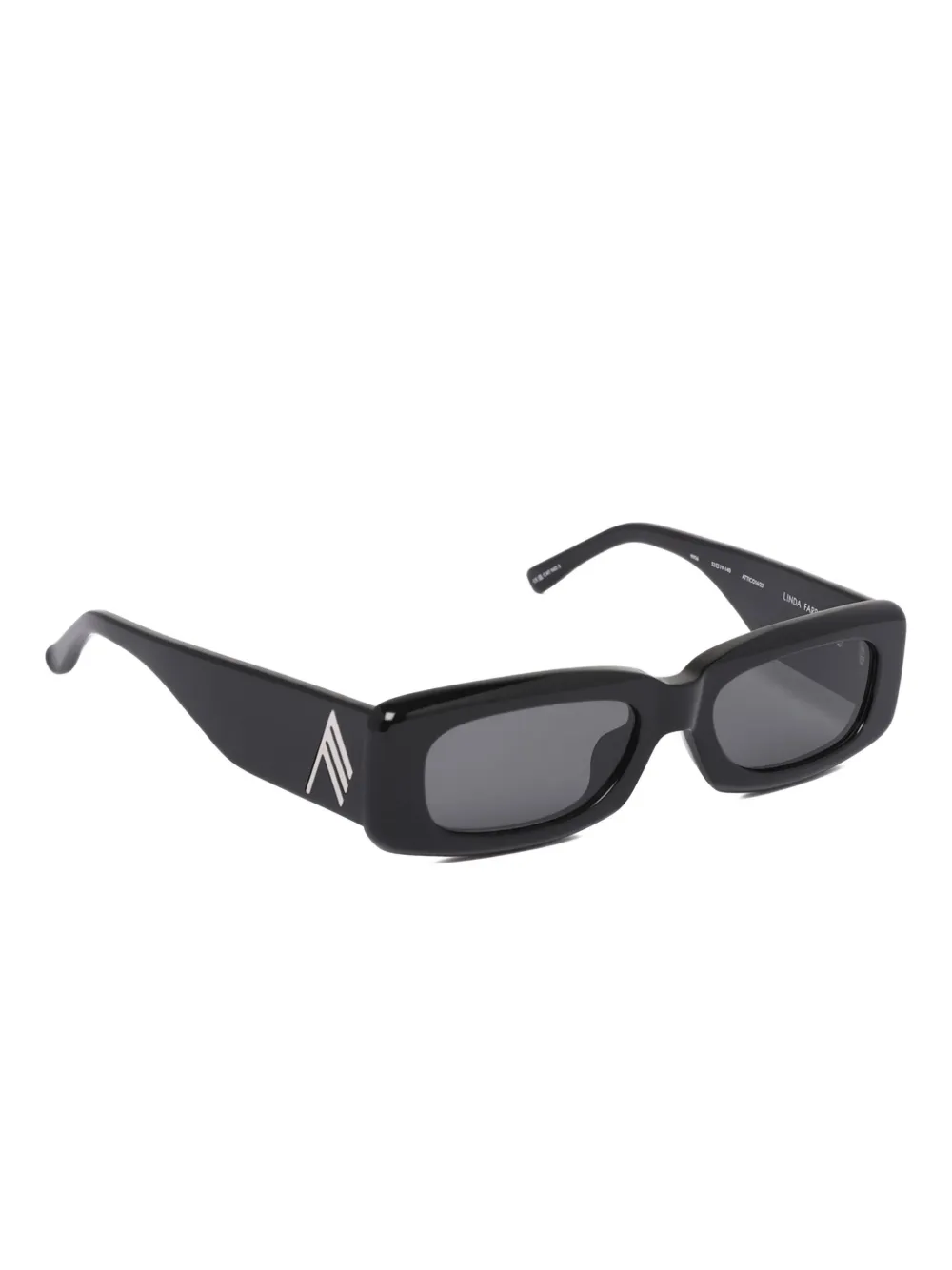The Attico rectangle-frame sunglasses - Zwart