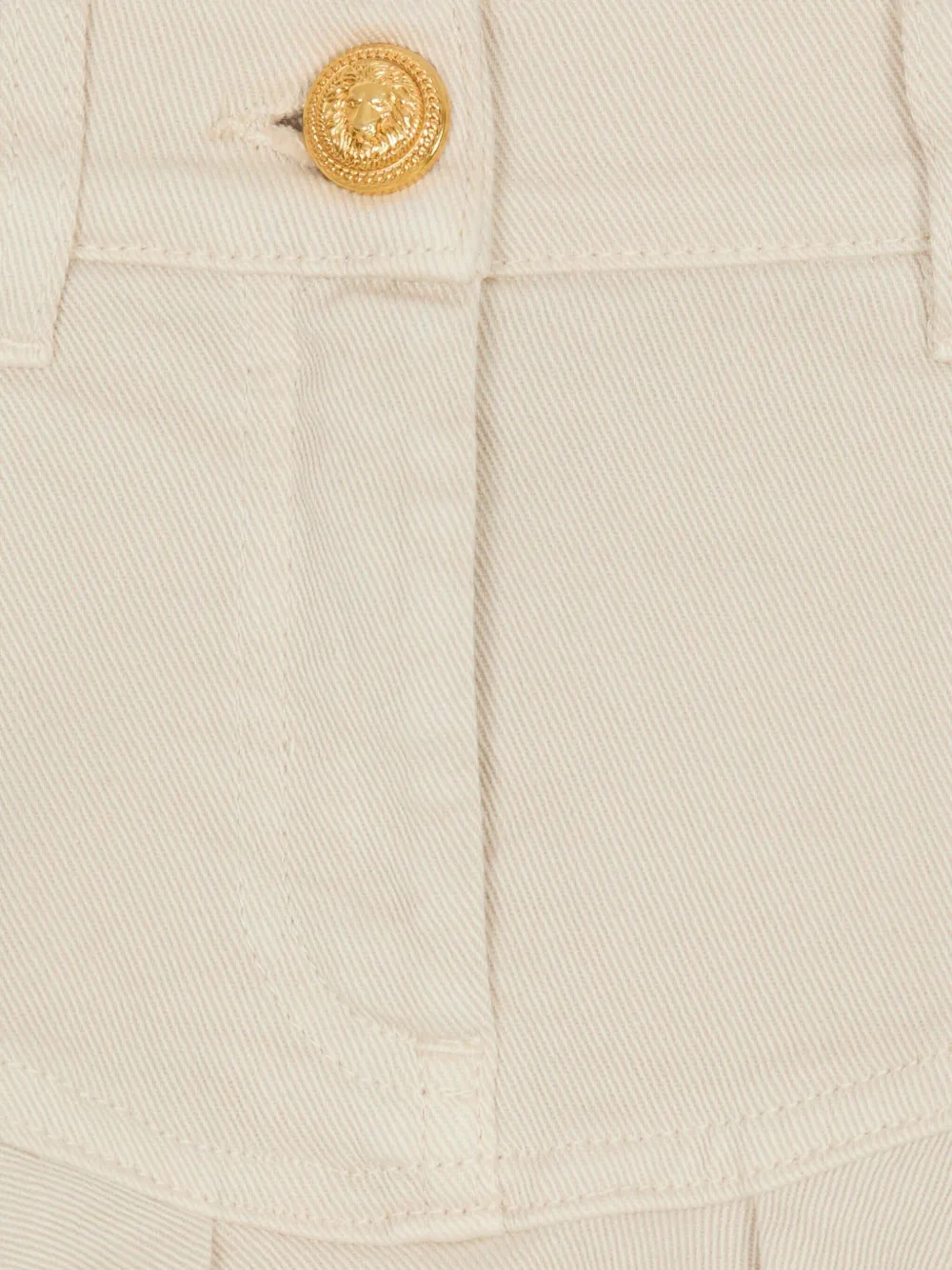 Balmain Kids Mini-plooirok Beige