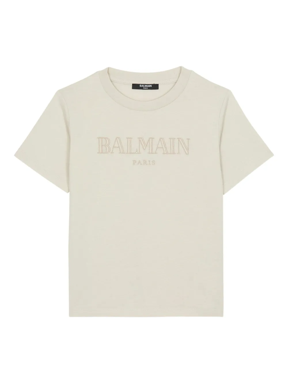 Balmain Kids cotton T-shirt Beige