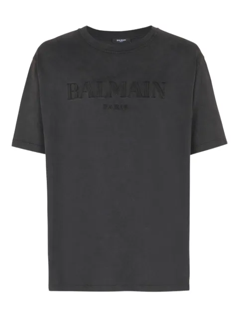 Balmain logo-embroidered T-shirt 