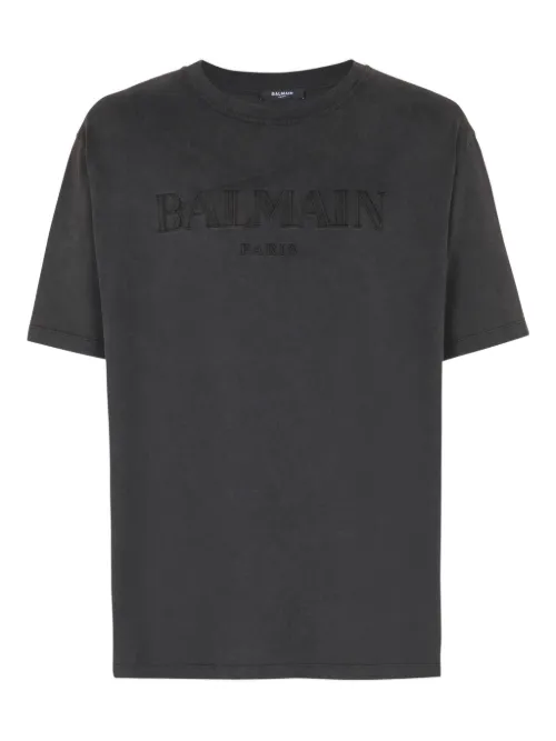 T-shirt à logo brodé - Balmain - Modalova