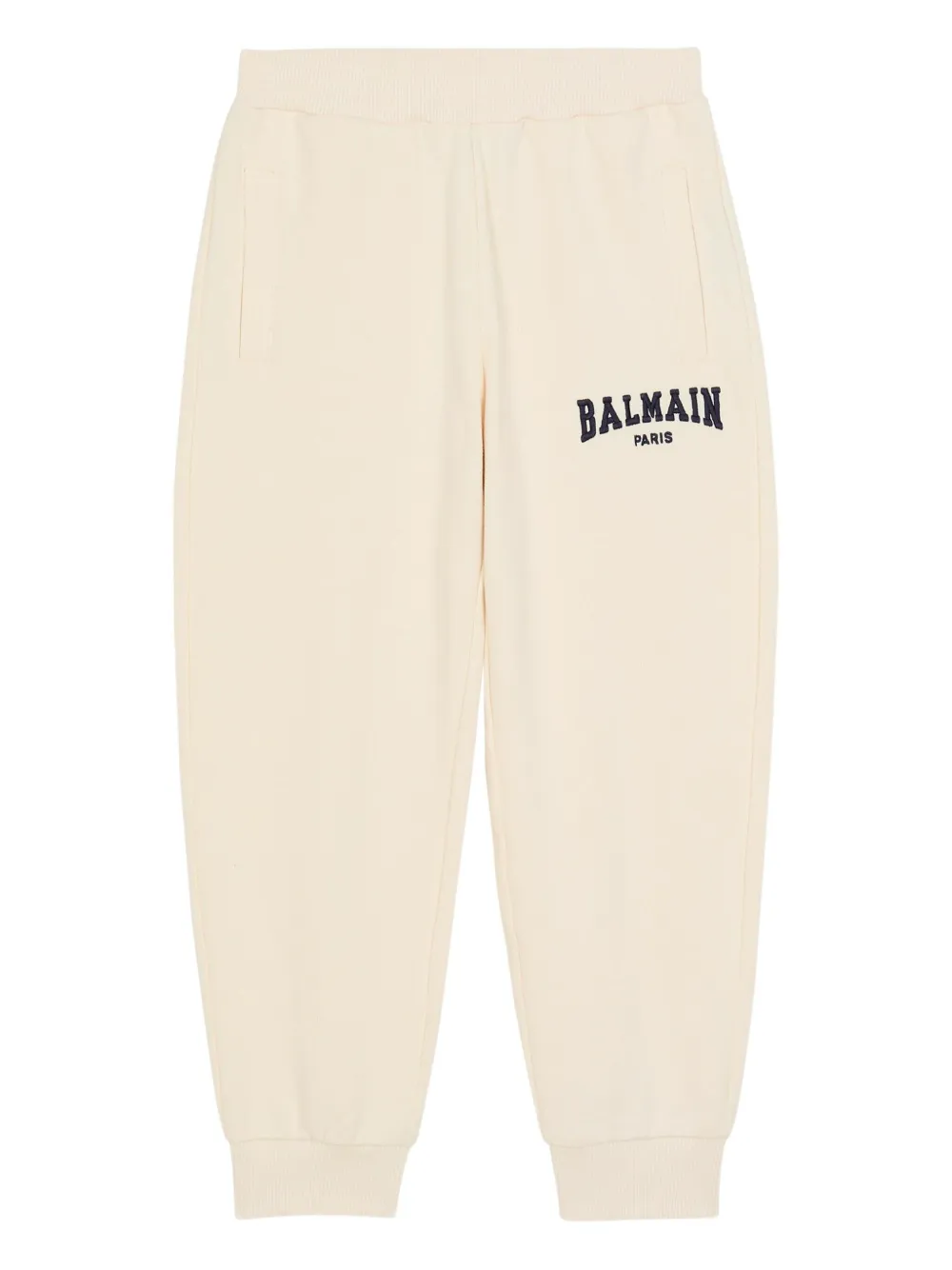 Balmain Kids Katoenen trainingsbroek Beige