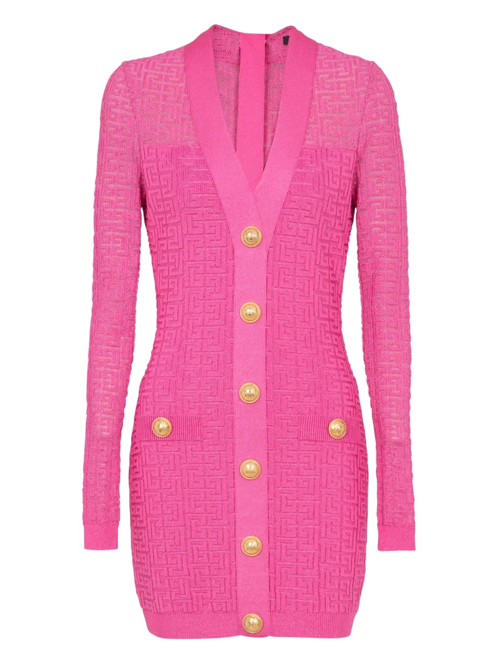Balmain PB Labyrinthe mini-jurk Roze