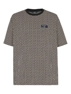 Balmain モノグラム Tシャツ | ブラック | FARFETCH JP